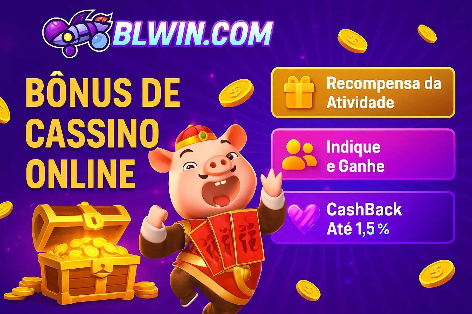 O bônus promocional BLWIN é uma ótima maneira de começar sua aventura