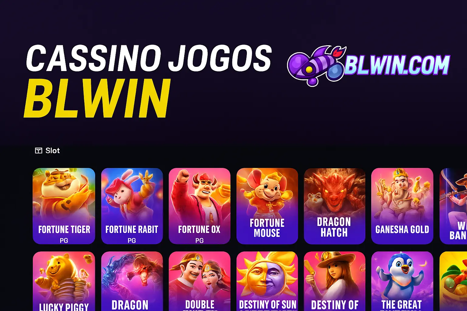 Jogos de cassino online inovadores e emocionantes na BLWIN