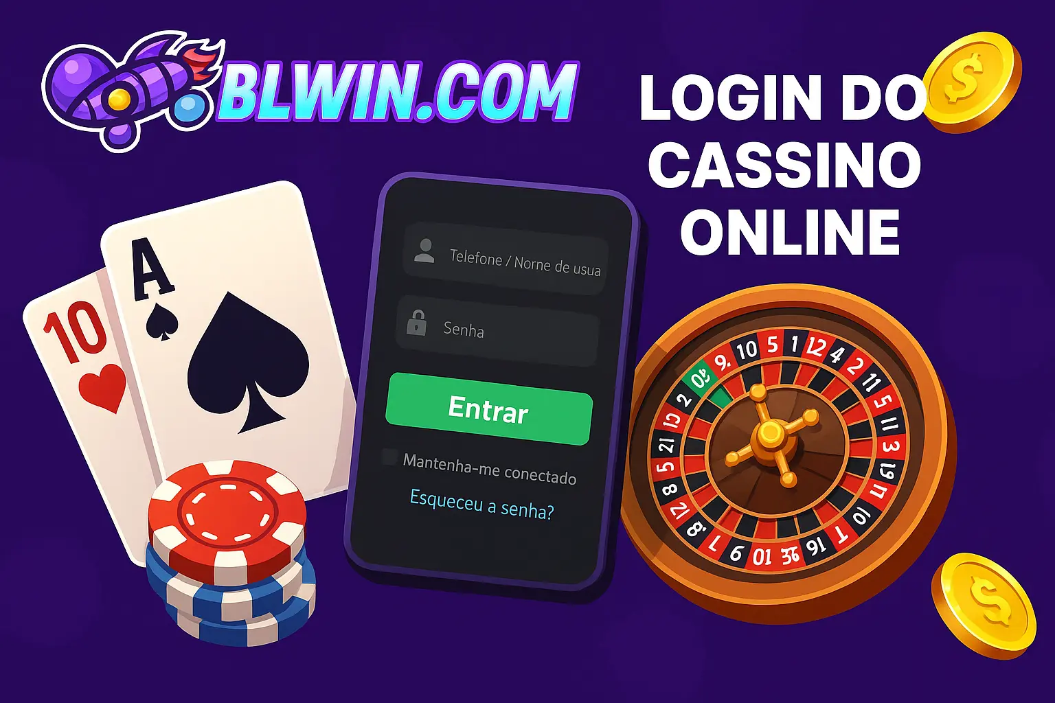 Criar uma nova Conta no plataforma BLWIN